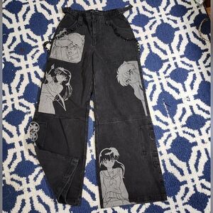 Inuyasha call it fate chain Wide Leg Jeans XS